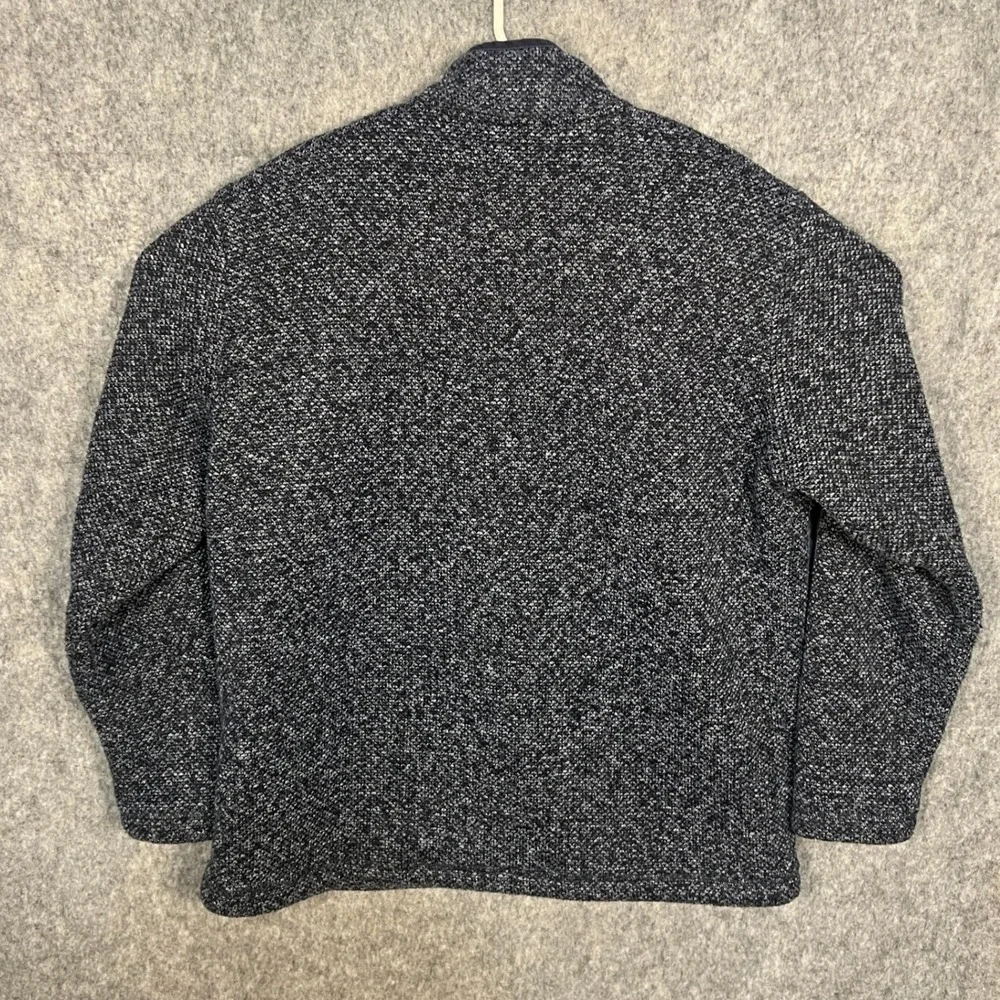 Orvis Men's Classic Collection Quarter Zip Sherpa Lined Pullover Navy Blue Large